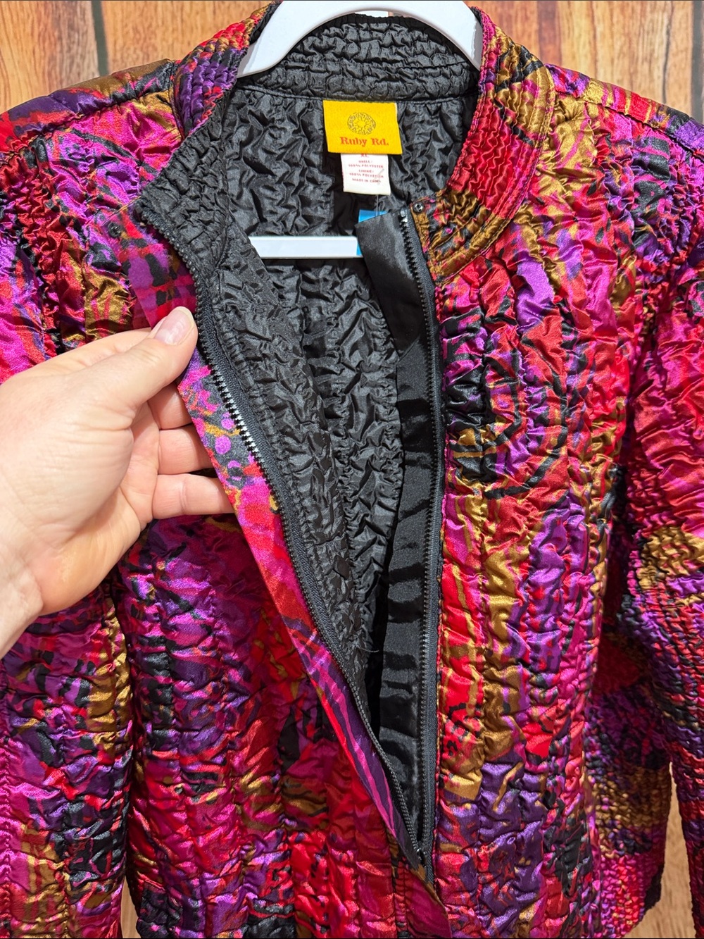 Ruby Rd. Zip Blazer Jacket Size XL - Picture 4 of 5